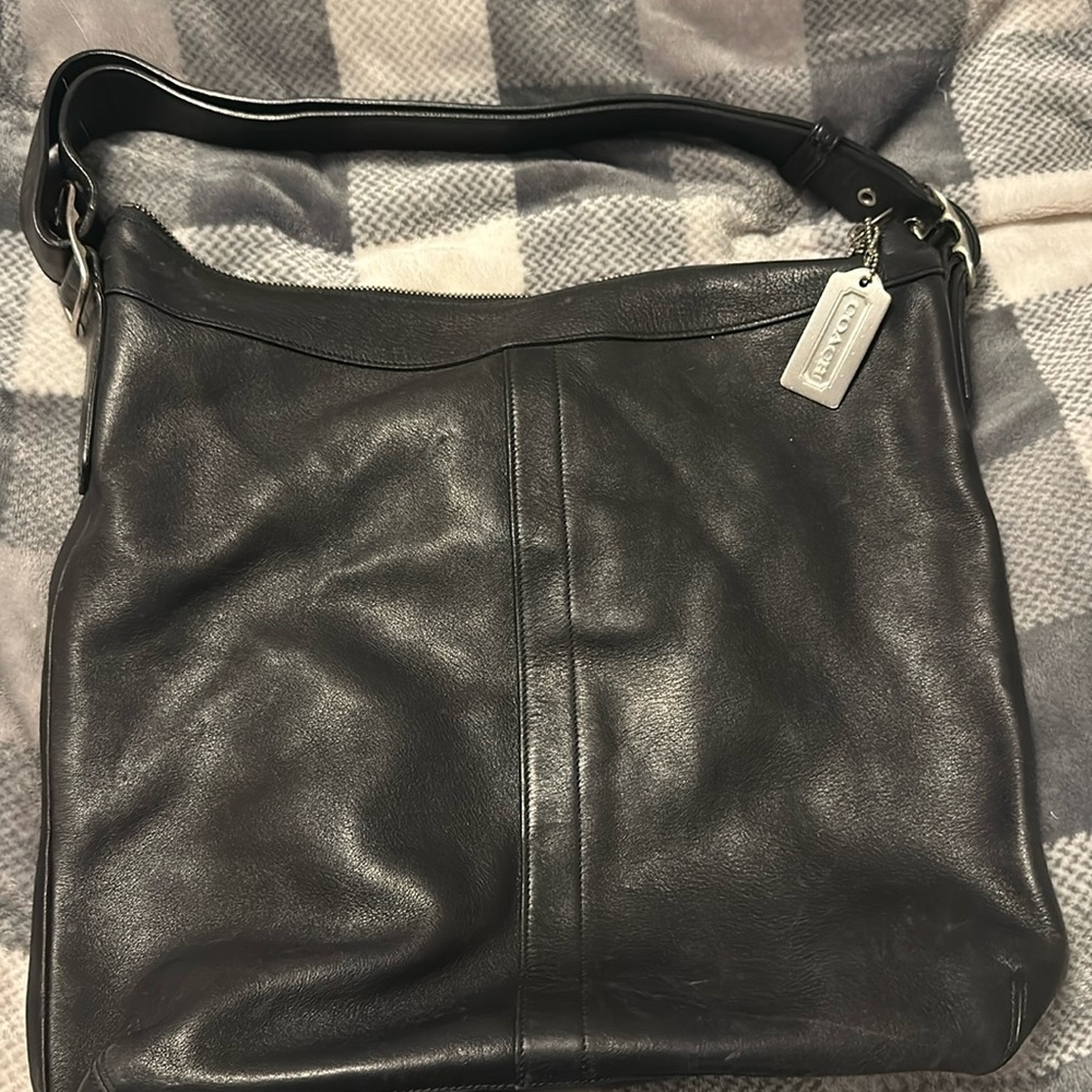 Coach hand bag black H 13” W 15”